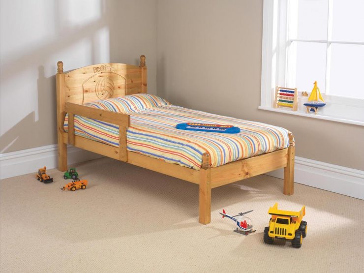 Pine bed manufacturer low foot end children's bed