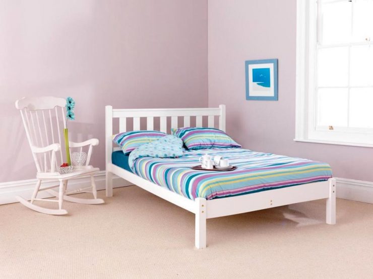 Pine bed manufacturer low foot end