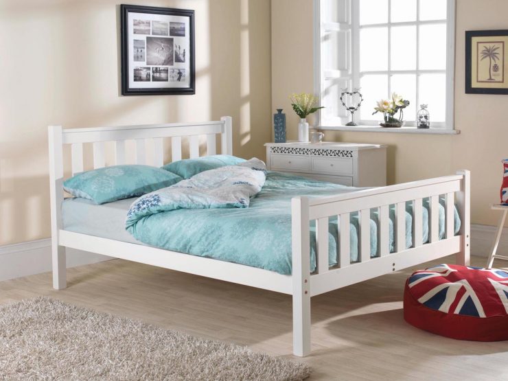 Pine bed manufacturer Shaker high foot