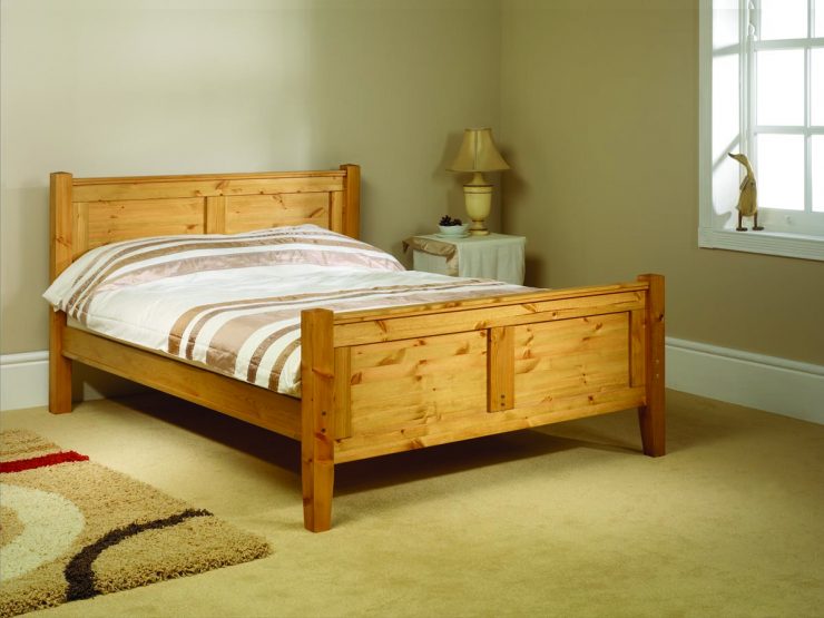 Pine bed manufacturer conniston high foot end